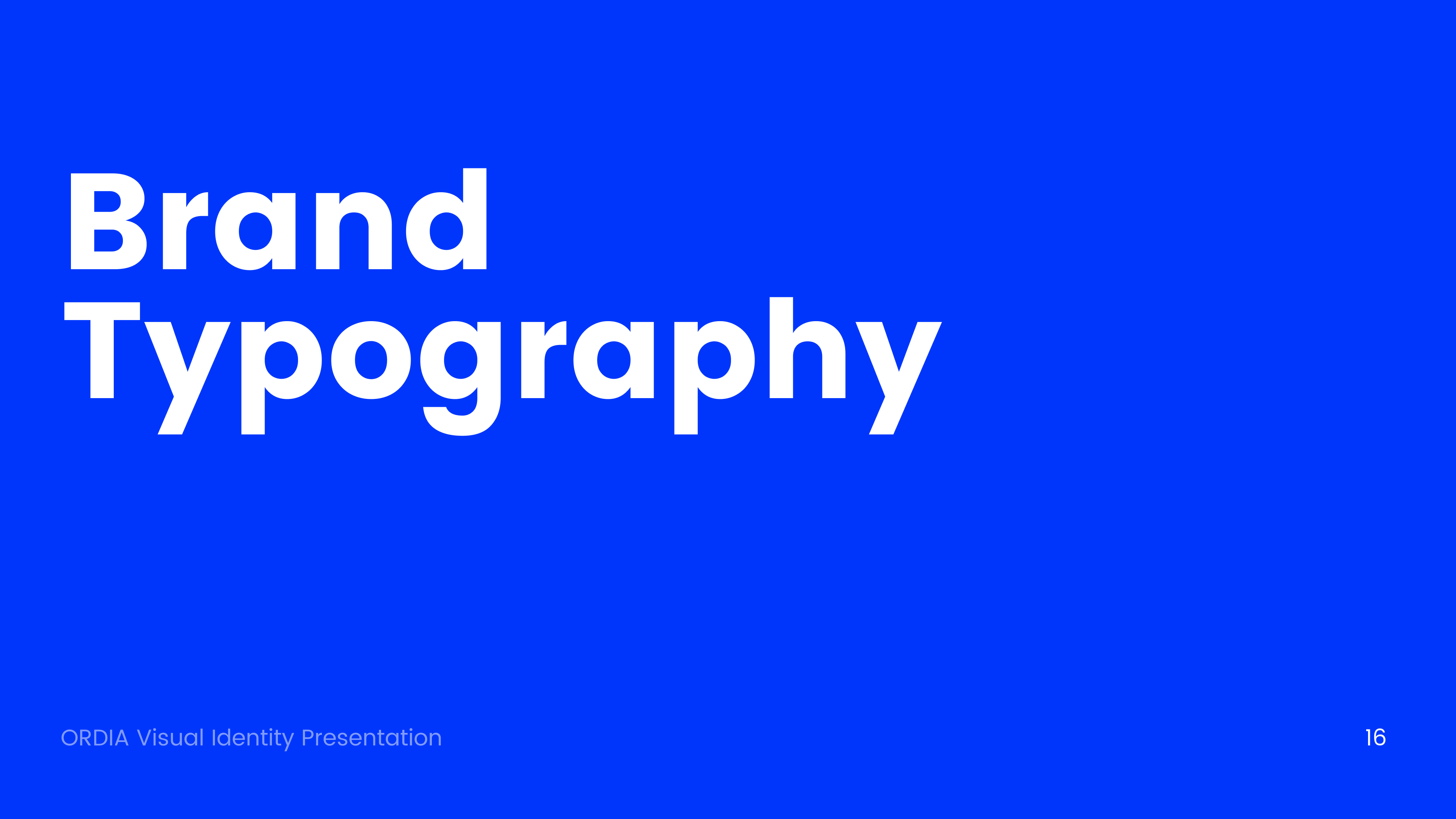 Brand Typography